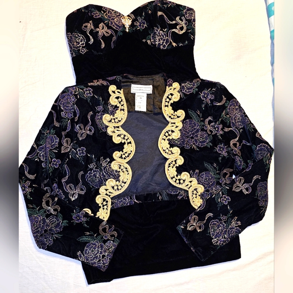 Scott McClintock 80s Vintage Ball Dress with Jacket